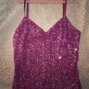 The Limited Pink Sequin Tank Top